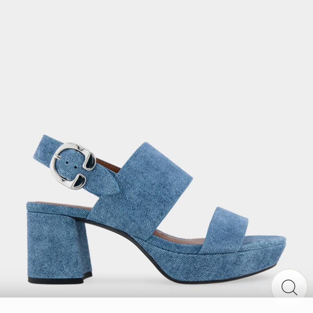 AEROSOLES Denim Blue Platform Heels